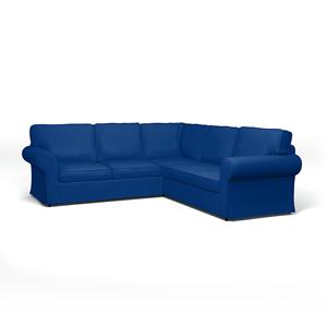 Bemz IKEA - Hoes voor 4-zitshoekbank Ektorp, Lapis Blue, Moody Seventies Collection