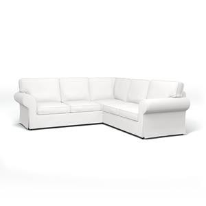Bemz IKEA - Hoes voor 4-zitshoekbank Ektorp, Absolute White, Katoen