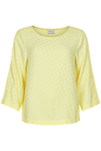 IN FRONT JUNE BLOUSE 3/4 SLEEVE L (Light Yellow 711)