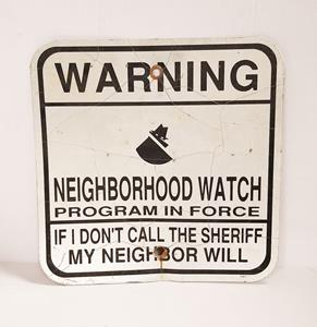 Fiftiesstore Neighborhood Watch Origineel Straatbord - 31 x 31cm