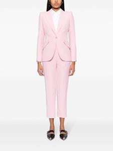 Alexander McQueen tapered-leg cropped trousers - Roze