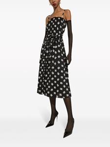 Dolce & Gabbana Geplooide jurk - Zwart