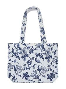 DL1961 KIDS floral-print cotton tote bag - Wit