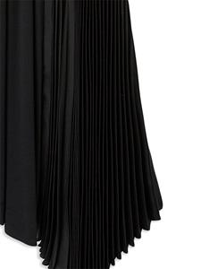 Jil Sander asymmetric pleated sleeveless dress - Zwart