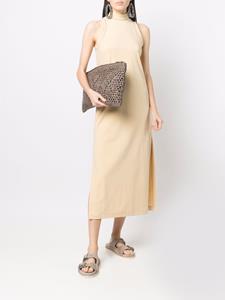 Brunello Cucinelli Jurk met kralen afwerking - Beige