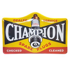 Fiftiesstore Champion Spark Plugs Emaille Bord - 69 x 46 cm