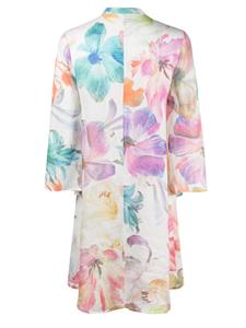 120% Lino floral-print linen dress - Roze