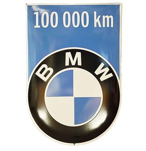 Fiftiesstore BMW 100 000km Emaille Bord - 60 x 41cm