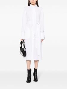 Peter Do Button-down jurk met ceintuur - OFF-WHITE