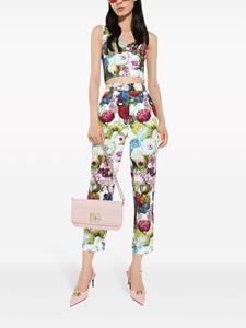 Dolce & Gabbana Broek met bloemenprint - Wit