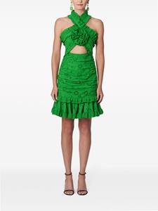Carolina Herrera Broderie anglaise jurk - Groen