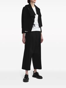 Y's high-waist straight-leg trousers - Zwart