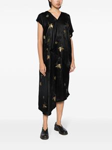Uma Wang x OneFifteen asymmetrische jurk - Zwart