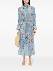 Ermanno Scervino Jurk met bloemenprint - Blauw