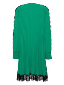 NISSA Plooi-jurk met afwerking van kant - Groen