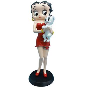 Fiftiesstore Betty Boop Holding Pudgy beeldje