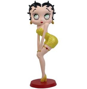 Fiftiesstore Betty Boop Classic Pose (Gele Glitter Jurk) Beeldje