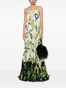 Roberto Cavalli floral-print silk dress - Veelkleurig