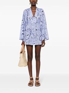 ETRO all-over floral-print dress - Blauw