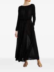 La DoubleJ Demeter semi-sheer dress - Zwart