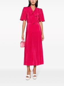 Alessandra Rich Geplooide jurk - Roze