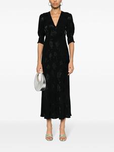 Rixo Zadie poppy-pattern dress - Zwart