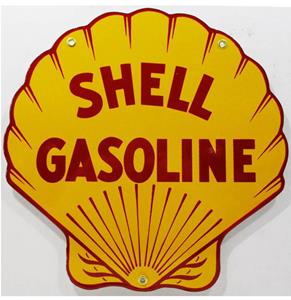 Fiftiesstore Shell Emaille Bord 12 / 30 cm