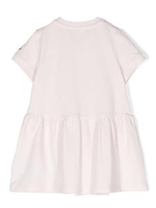 Moncler Enfant graphic-print flared dress - Roze