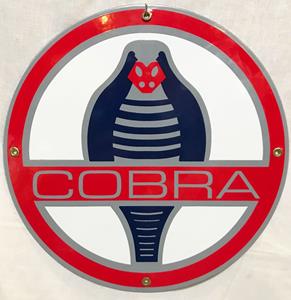 Fiftiesstore (Ford) Cobra Logo Emaille Bord 12 / 30 cm