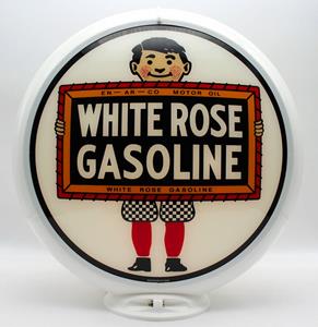 Fiftiesstore White Rose Boy Benzinepomp Bol - Glazen Lenzen