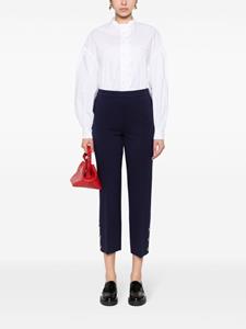 TWINSET straight-leg cropped trousers - Blauw