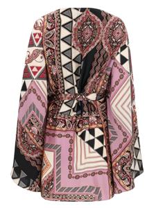 Misa Los Angeles abstract-pattern print dress - Roze