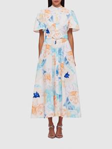 Leo Lin Bianca rose-print cotton dress - Beige