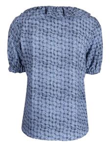 PS Paul Smith Geruite blouse - Blauw