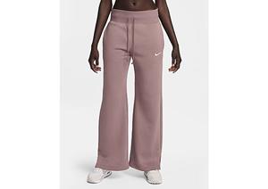 Nike Sportswear Phoenix Fleece Joggingbroek met hoge taille en wijde pijpen voor dames - Smokey Mauve/Sail- Dames