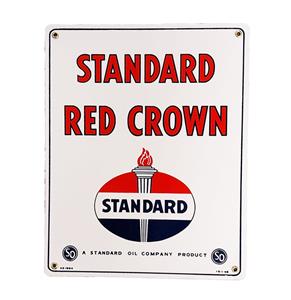 Fiftiesstore Standard Red Crown Emaille Bord - 38 x 30,5cm