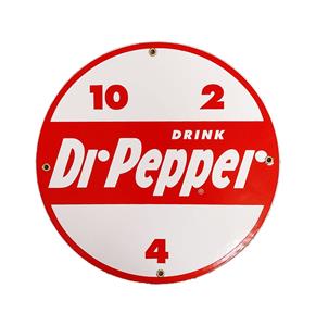 Fiftiesstore Dr Pepper Emaille Bord Ø 30cm