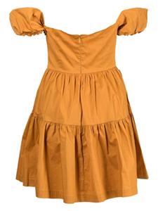 STAUD Off-shoulder jurk - Oranje