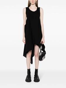 Yohji Yamamoto asymmetric cotton dress - Zwart