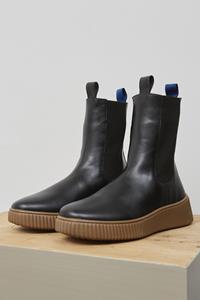 Embassy of Bricks and Logs Herren vegan London Chelsea Stiefel Schwarz/Gummi