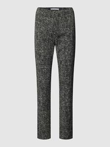 RAFFAELLO ROSSI Stoffen broek met structuurmotief, model 'PENNY'