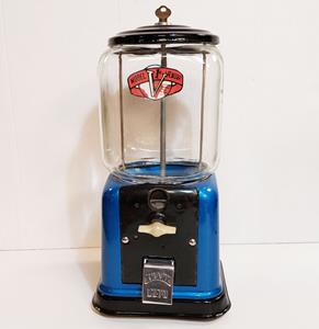 Fiftiesstore Victor Model V Snoep en Kauwgomballen Automaat Blauw - US 1$ Cents