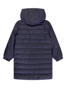Moncler Enfant hooded padded down coat - Blauw