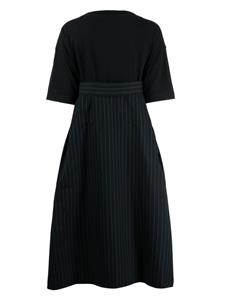 Maison Mihara Yasuhiro Gelaagde jurk - Zwart