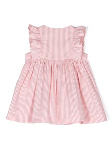 Petit Bateau striped cotton dress - Roze