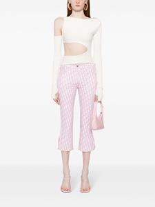 Christian Dior Pre-Owned Pre-owned Trotter cropped skinny broek - Roze
