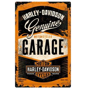 Fiftiesstore Harley-Davidson Genuine Motorcycles Garage Metalen Bord 40 x 60 cm