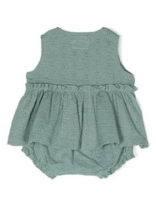 TEDDY & MINOU broderie-anglaise cotton dress set - Groen