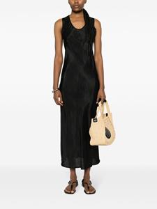 LIDO sleeveless long dress - Zwart