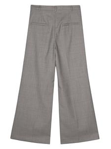 Low Classic mélange wide-leg trousers - Grijs